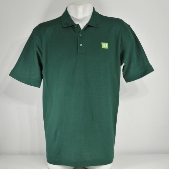 TD Canada Trust Bank Employee Uniform Polo Shirt Green NEW - Picture 1 of 8